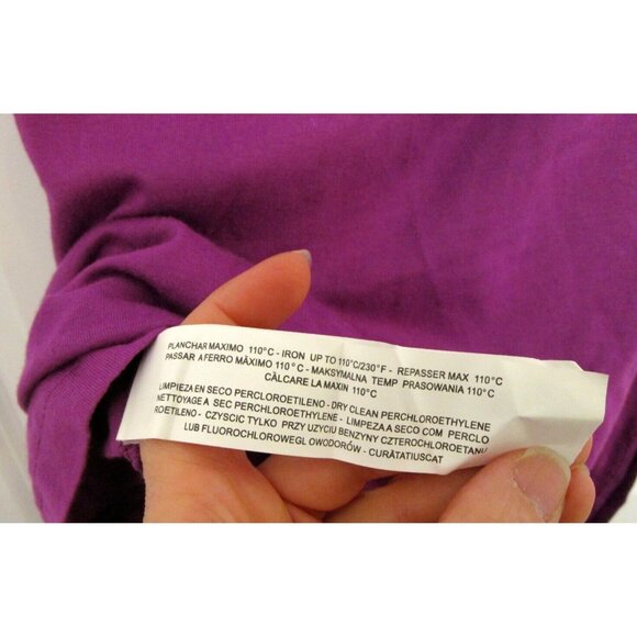 BSK Casual Connection by Bershka Women One Shoulder Top - Med. Cotton Purple NWT - Picture 13 of 16